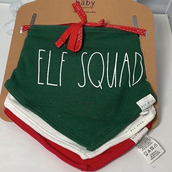 New Rae Dunn Baby Christmas bibs set of 3. - Picture 1 of 4